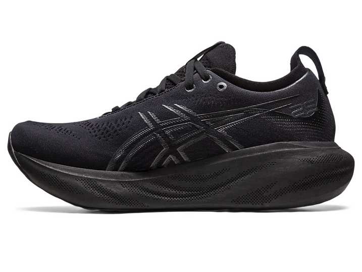 Asics GEL-NIMBUS 25 Ženske Tekaški Čevlji Črne Temno Sive | Slovenija-9230587