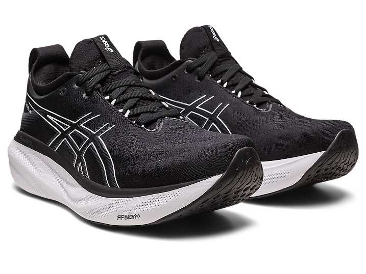 Asics GEL-NIMBUS 25 Ženske Tekaški Čevlji Črne Srebrne | Slovenija-9341562