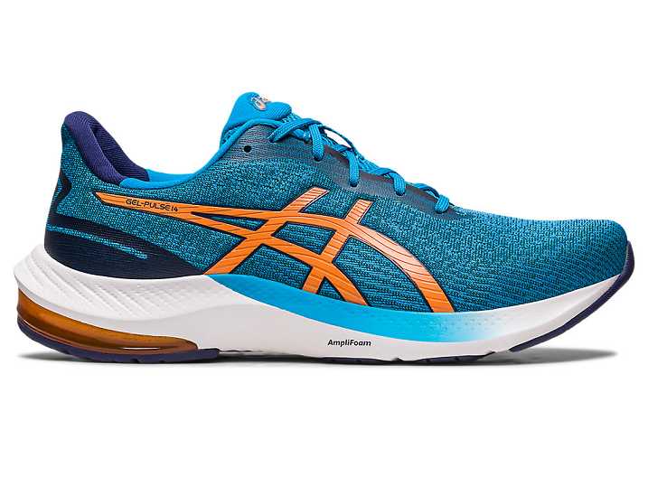 Asics GEL-PULSE 14 Moški Tekaški Čevlji Modre Oranžne | Slovenija-3084291