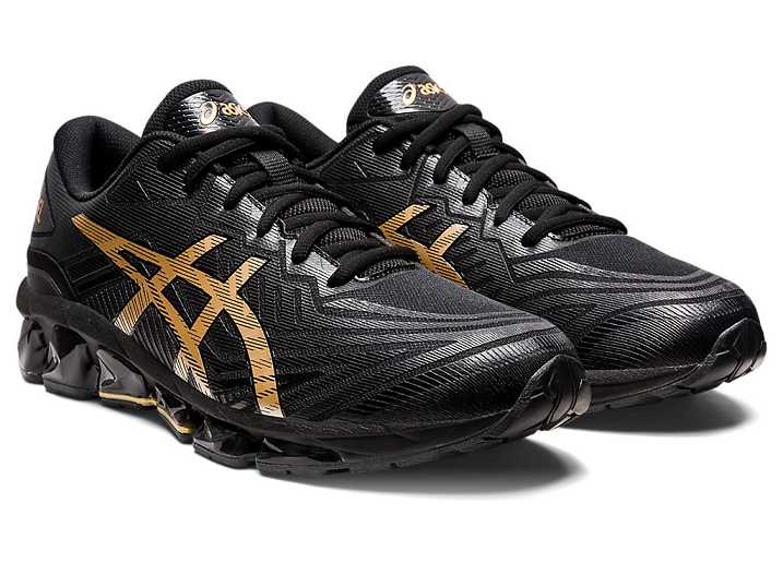 Asics GEL-QUANTUM 360 VII Ženske Superge Črne Zlate | Slovenija-2849513