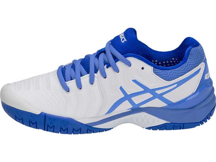 Asics GEL-RESOLUTION 7 Ženske Teniški Copati Bele Modre | Slovenija-1035924