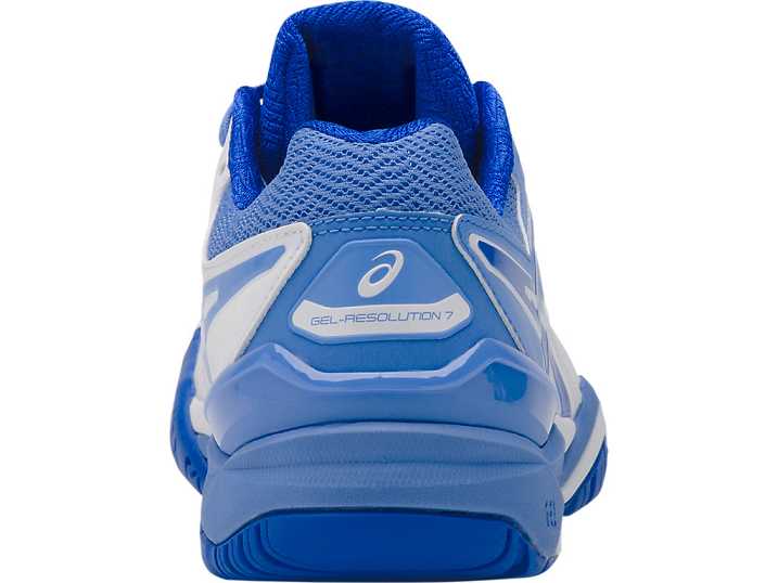 Asics GEL-RESOLUTION 7 Ženske Teniški Copati Bele Modre | Slovenija-1035924