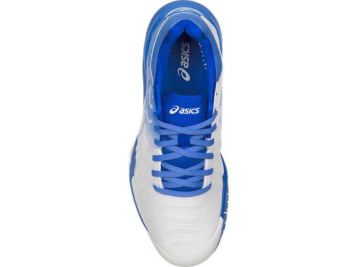 Asics GEL-RESOLUTION 7 Ženske Teniški Copati Bele Modre | Slovenija-1035924