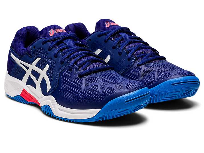 Asics GEL-RESOLUTION 8 CLAY Otroški Superge Modre Bele | Slovenija-1892034