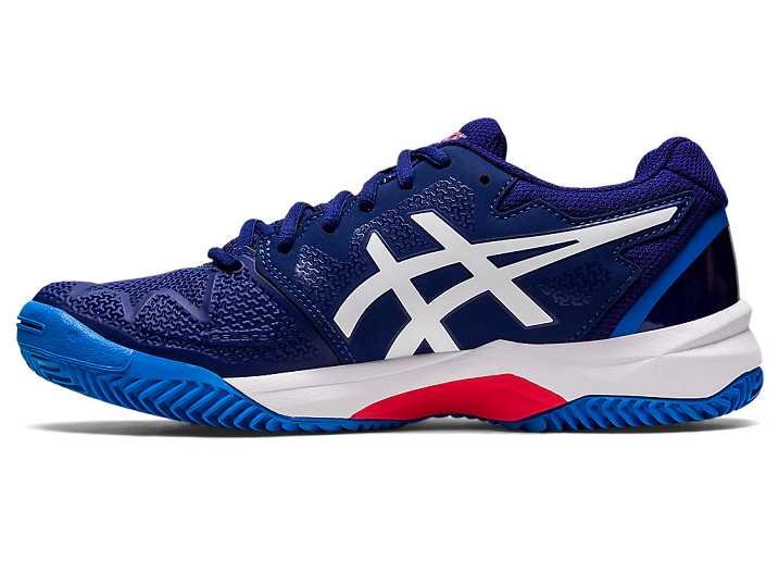 Asics GEL-RESOLUTION 8 CLAY Otroški Superge Modre Bele | Slovenija-1892034