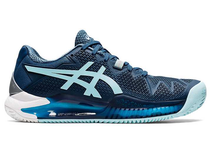 Asics GEL-RESOLUTION 8 CLAY Ženske Teniški Copati Svetlo Modre | Slovenija-3062915