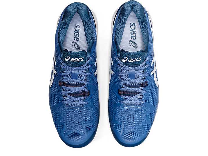 Asics GEL-RESOLUTION 8 WIDE Moški Teniški Copati Modre Bele | Slovenija-4368021