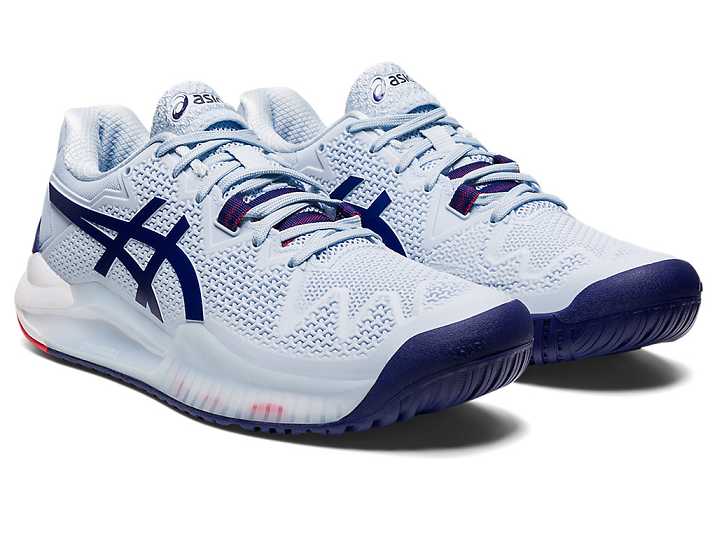 Asics GEL-RESOLUTION 8 WIDE Ženske Teniški Copati Svetlo Modre Modre | Slovenija-6093718