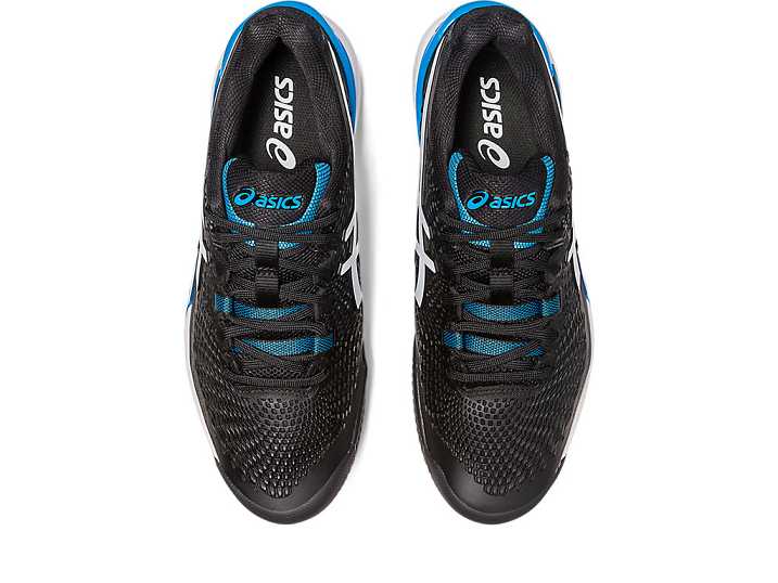 Asics GEL-RESOLUTION 9 CLAY Moški Teniški Copati Črne Bele | Slovenija-3029815