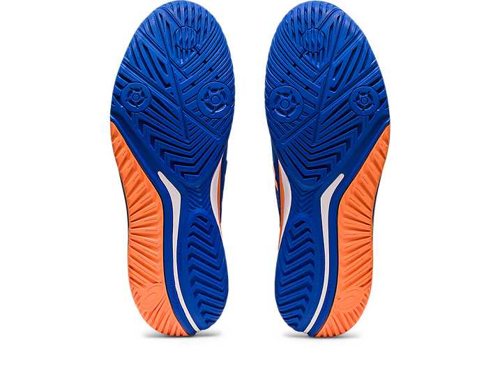 Asics GEL-RESOLUTION 9 Moški Teniški Copati Modre Oranžne | Slovenija-4871365