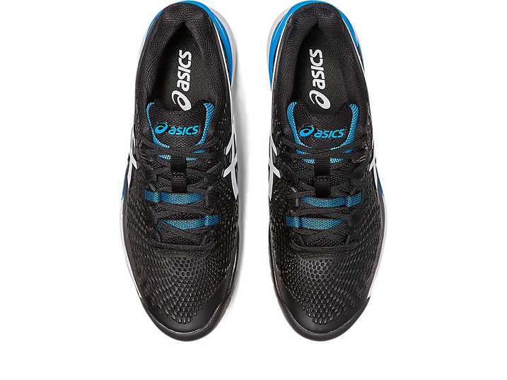 Asics GEL-RESOLUTION 9 Moški Teniški Copati Črne Bele | Slovenija-8396745