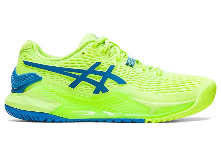 Asics GEL-RESOLUTION 9 Ženske Teniški Copati Zelene Modre | Slovenija-4912703