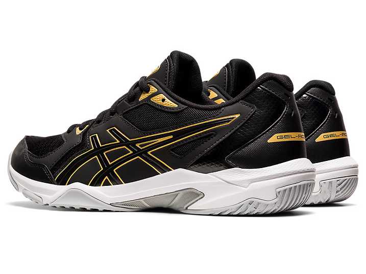 Asics GEL-ROCKET 10 Moški Odbojkarski Čevlji Črne Zlate | Slovenija-0147826