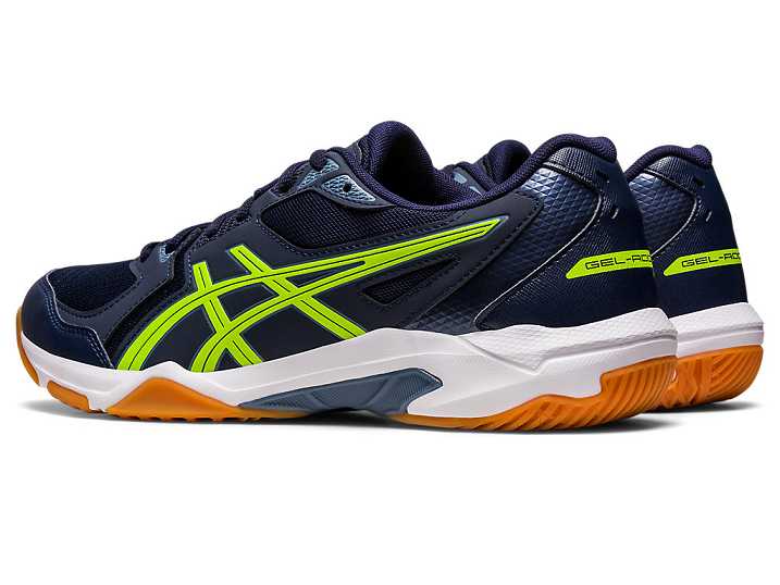 Asics GEL-ROCKET 10 Moški Odbojkarski Čevlji Temno Modre Zelene | Slovenija-4795280