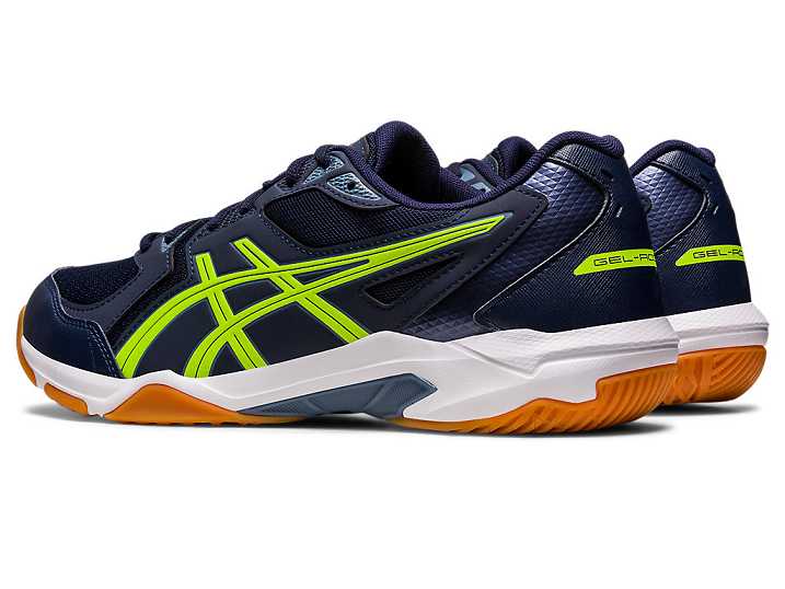 Asics GEL-ROCKET 10 WIDE Moški Odbojkarski Čevlji Temno Modre Zelene | Slovenija-4518029