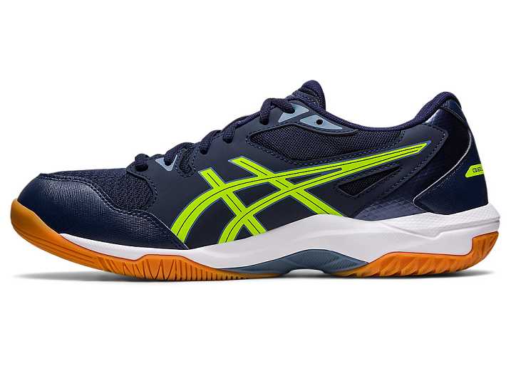 Asics GEL-ROCKET 10 WIDE Moški Odbojkarski Čevlji Temno Modre Zelene | Slovenija-4518029