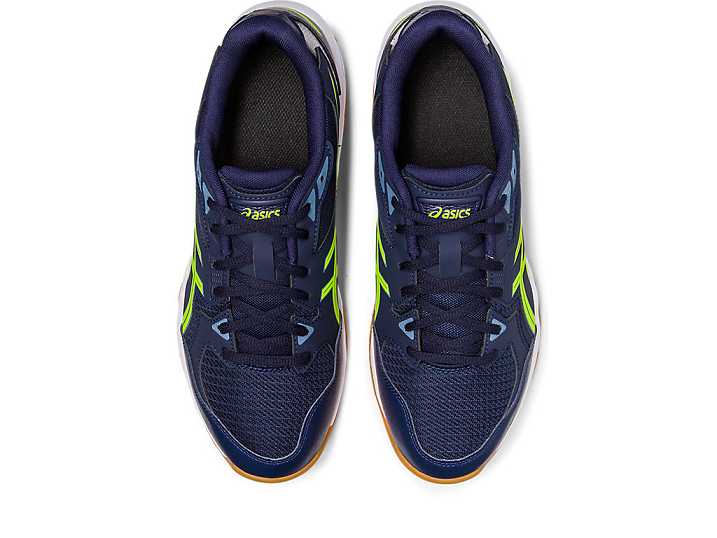 Asics GEL-ROCKET 10 WIDE Moški Odbojkarski Čevlji Temno Modre Zelene | Slovenija-4518029