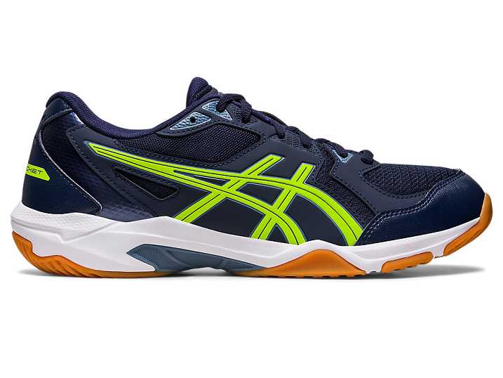 Asics GEL-ROCKET 10 WIDE Moški Odbojkarski Čevlji Temno Modre Zelene | Slovenija-4518029