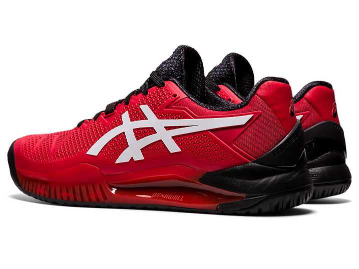 Asics GEL-Resolution 8 Moški Teniški Copati Rdeče Bele | Slovenija-6541289