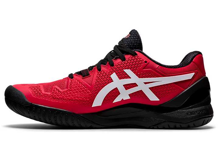 Asics GEL-Resolution 8 Moški Teniški Copati Rdeče Bele | Slovenija-6541289