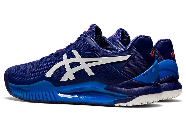 Asics GEL-Resolution 8 Moški Teniški Copati Modre Bele | Slovenija-7281590