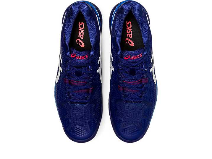 Asics GEL-Resolution 8 Moški Teniški Copati Modre Bele | Slovenija-7281590