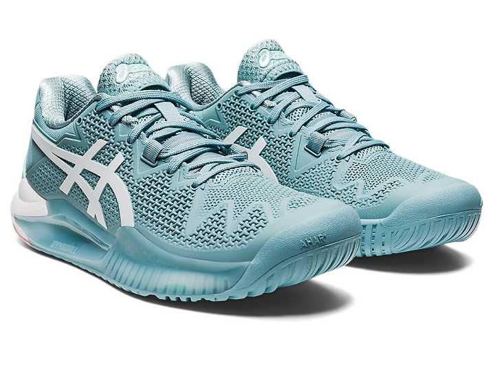 Asics GEL-Resolution 8 Ženske Teniški Copati Modre Bele | Slovenija-1532496