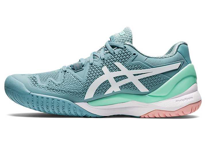 Asics GEL-Resolution 8 Ženske Teniški Copati Modre Bele | Slovenija-1532496