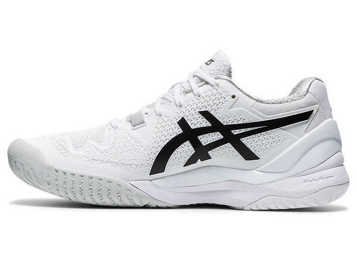 Asics GEL-Resolution 8 Ženske Teniški Copati Bele Črne | Slovenija-6532970