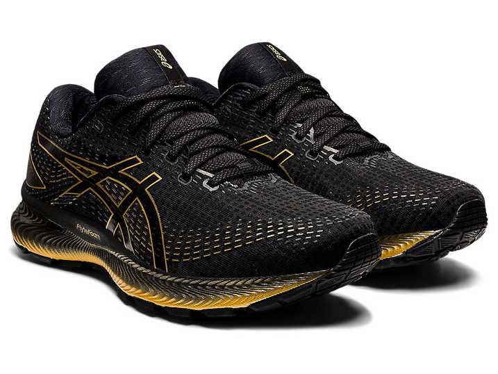 Asics GEL-SAIUN Moški Tekaški Čevlji Črne Zlate | Slovenija-4763915