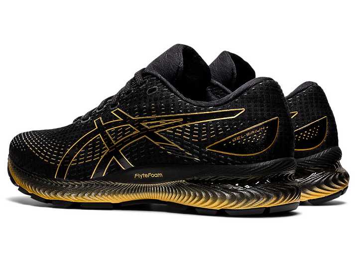 Asics GEL-SAIUN Moški Tekaški Čevlji Črne Zlate | Slovenija-4763915