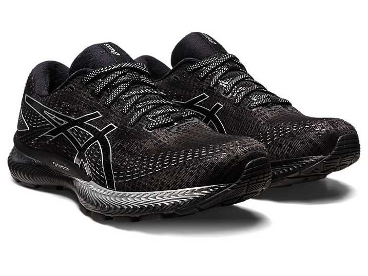 Asics GEL-SAIUN Moški Tekaški Čevlji Črne Srebrne | Slovenija-9357068