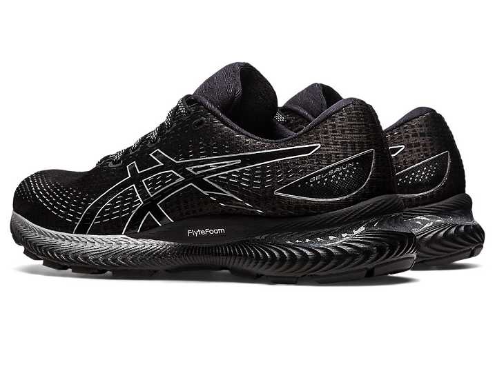 Asics GEL-SAIUN Moški Tekaški Čevlji Črne Srebrne | Slovenija-9357068