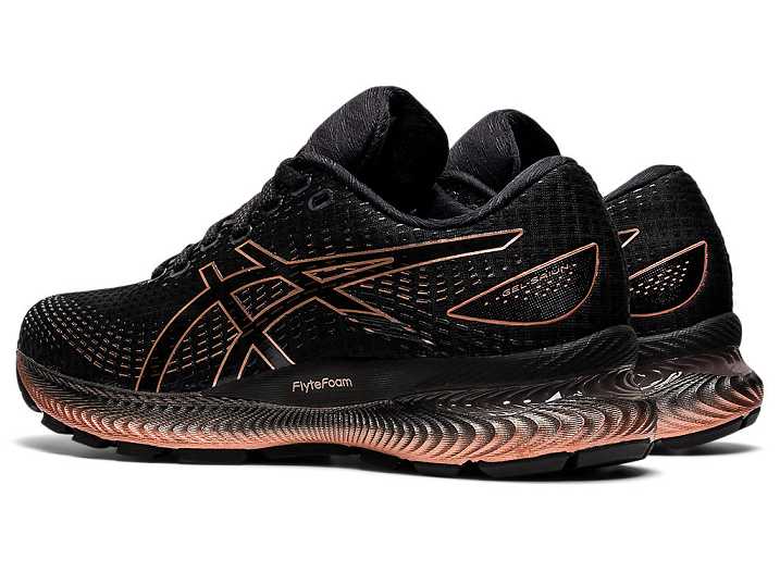 Asics GEL-SAIUN Ženske Tekaški Čevlji Črne Roza Zlate | Slovenija-8630417