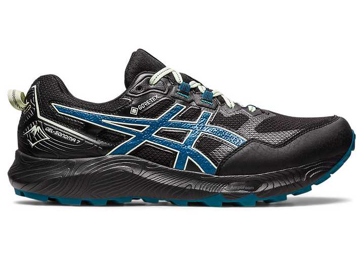 Asics GEL-SONOMA 7 GTX Moški Tekaški Čevlji Črne Turkizna | Slovenija-8073516