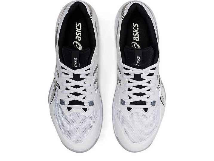 Asics GEL-TACTIC Moški Odbojkarski Čevlji Bele Srebrne | Slovenija-1728359