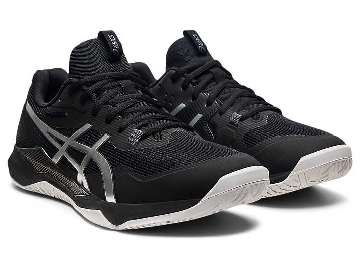 Asics GEL-TACTIC Moški Odbojkarski Čevlji Črne Srebrne | Slovenija-5367910