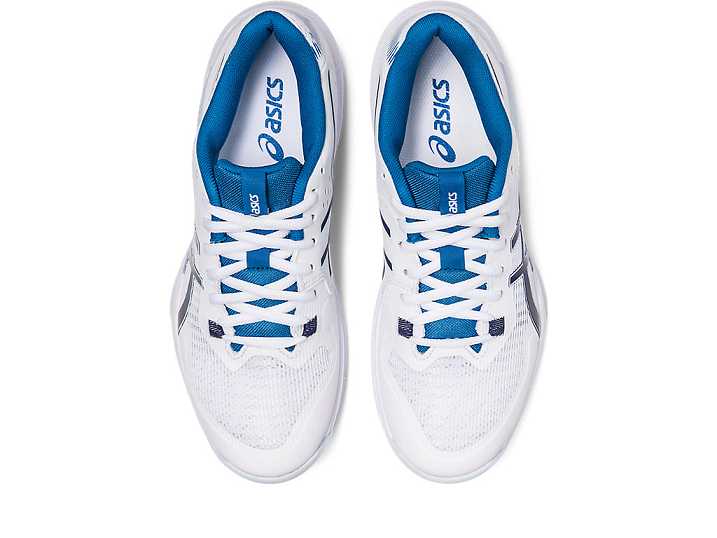 Asics GEL-TACTIC Ženske Odbojkarski Čevlji Bele Indigo Modre | Slovenija-3486705