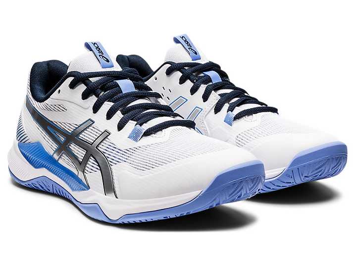 Asics GEL-TACTIC Ženske Odbojkarski Čevlji Bele Modre | Slovenija-5637049