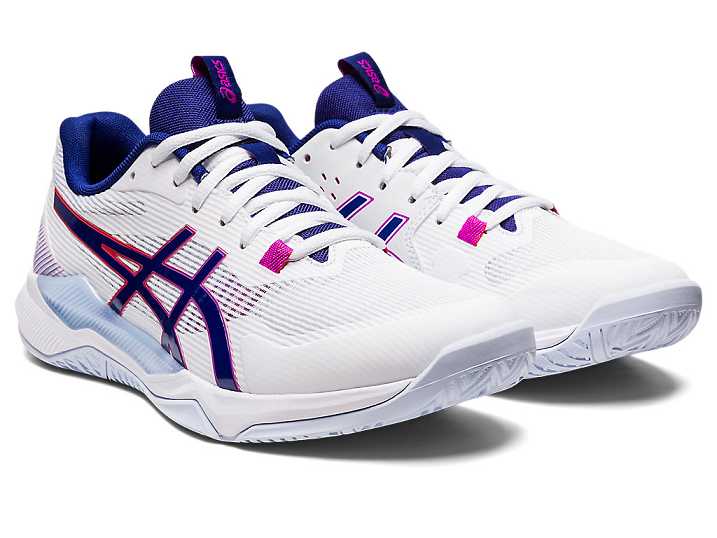 Asics GEL-TACTIC Ženske Odbojkarski Čevlji Bele Modre | Slovenija-7213804