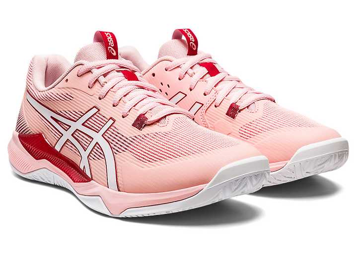 Asics GEL-TACTIC Ženske Odbojkarski Čevlji Roza Bele | Slovenija-7659104