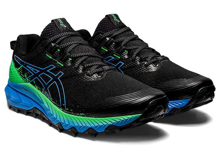 Asics GEL-TRABUCO 10 Moški Tekaški Čevlji Črne Modre | Slovenija-0617359