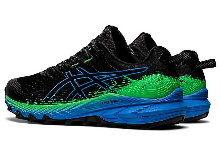 Asics GEL-TRABUCO 10 Moški Tekaški Čevlji Črne Modre | Slovenija-0617359