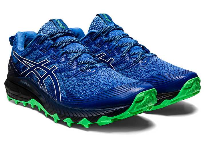 Asics GEL-TRABUCO 10 Moški Tekaški Čevlji Modre Bele | Slovenija-1645903