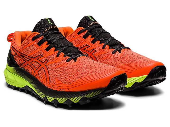 Asics GEL-TRABUCO 10 Moški Tekaški Čevlji Oranžne Črne | Slovenija-7349162