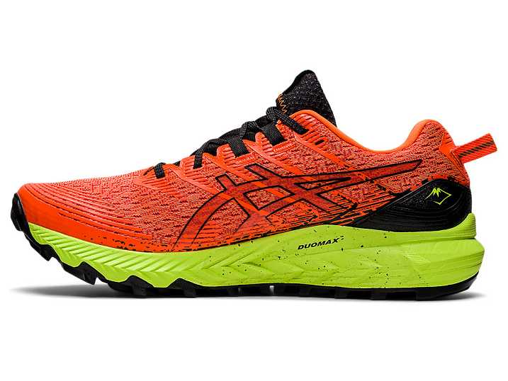 Asics GEL-TRABUCO 10 Moški Tekaški Čevlji Oranžne Črne | Slovenija-7349162