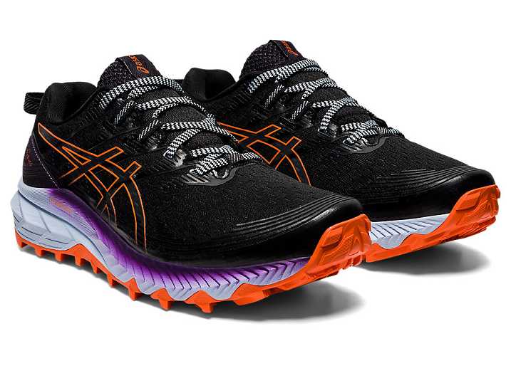 Asics GEL-TRABUCO 10 Ženske Tekaški Čevlji Črne Oranžne | Slovenija-4651398