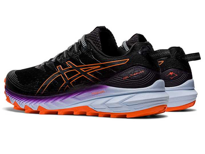 Asics GEL-TRABUCO 10 Ženske Tekaški Čevlji Črne Oranžne | Slovenija-4651398