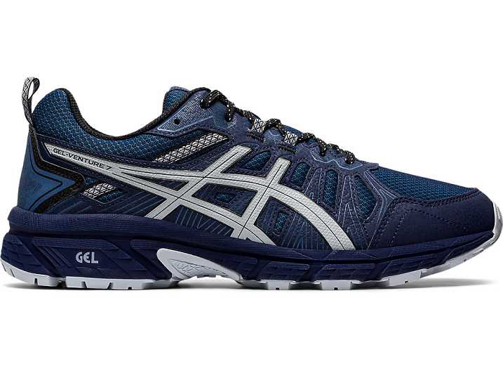 Asics GEL-VENTURE 7 Moški Tekaški Čevlji Temno Modre Sive | Slovenija-0137289