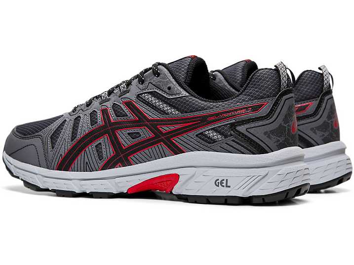 Asics GEL-VENTURE 7 Moški Tekaški Čevlji Črne Rdeče | Slovenija-2876195